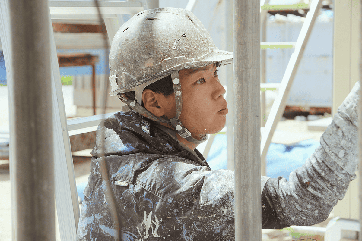 塗装作業の様子